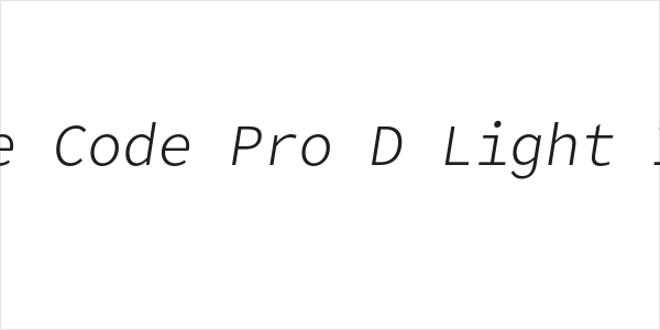 Office Code Pro D Light Italic Logo