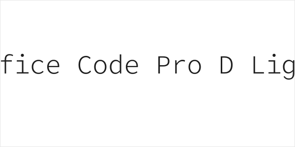 Office Code Pro D Light Logo