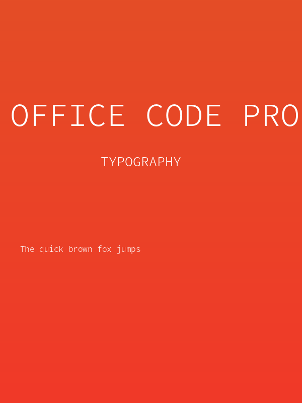 Office Code Pro D Light Poster