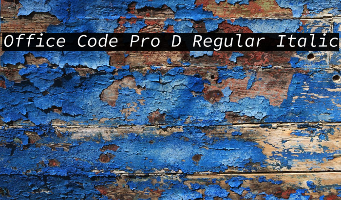 Office Code Pro D Regular Italic Example 3