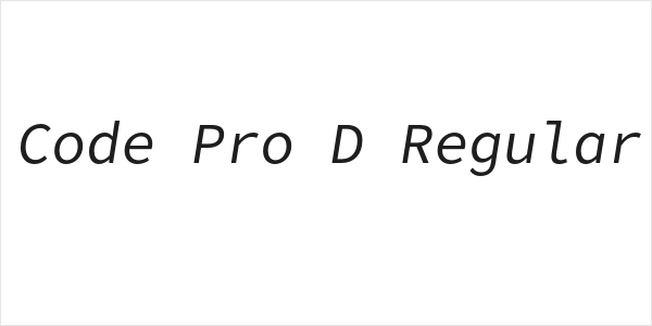 Office Code Pro D Regular Italic Logo
