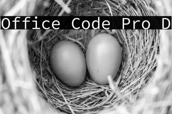 Office Code Pro D Font examples