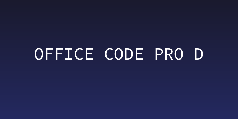 Office Code Pro D Social Header