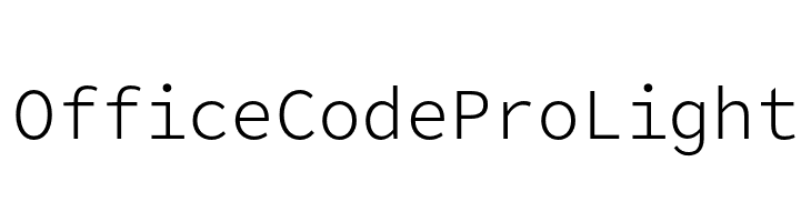 Office Code Pro Light Font 