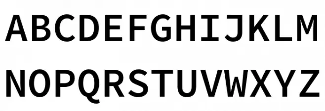 Office Code Pro Medium Schriftart Groß