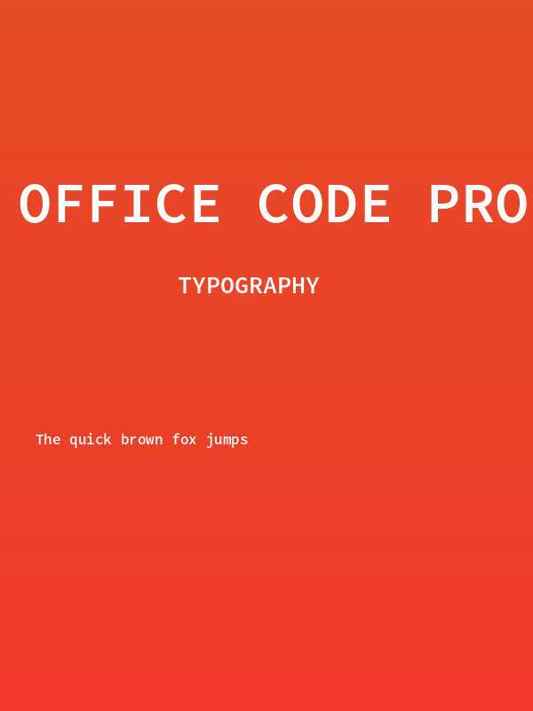 Office Code Pro Medium Poster