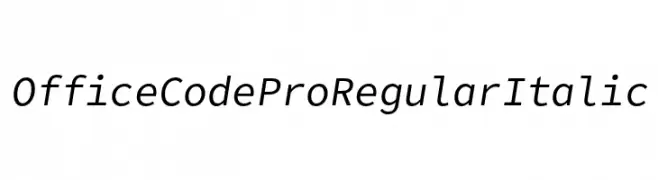 Office Code Pro Regular Italic  baixar fontes gratis