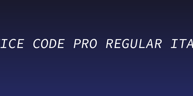 Office Code Pro Regular Italic Social Header