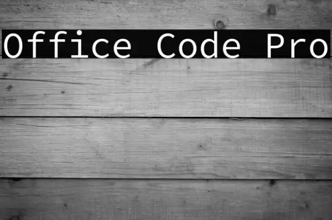 Office Code Pro Font examples