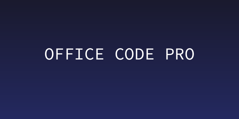 Office Code Pro Social Header