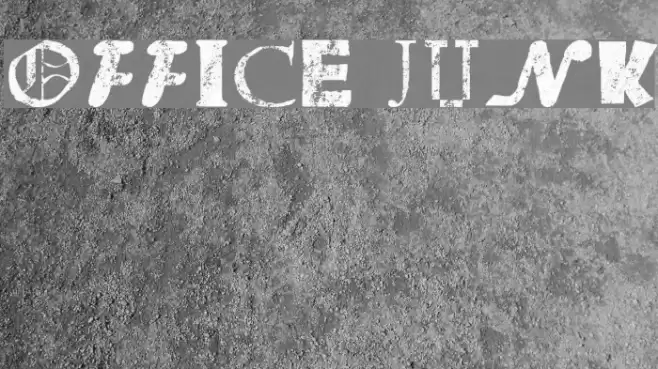 Office Junk Font examples