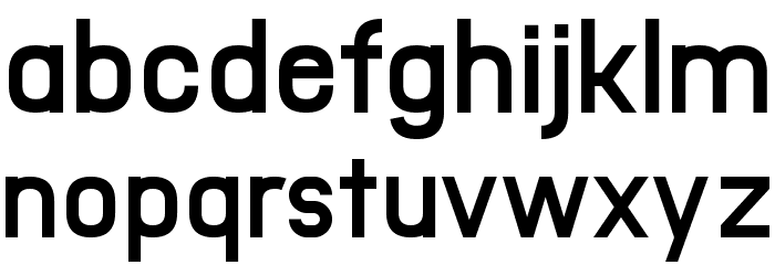 Office Square Font LOWERCASE