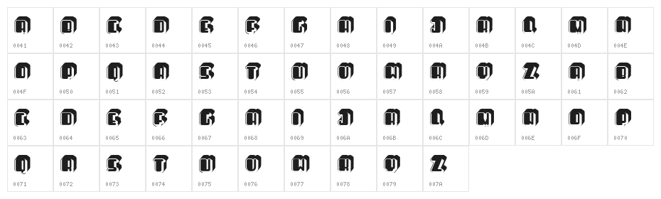 Officer Filled Regular Character Map