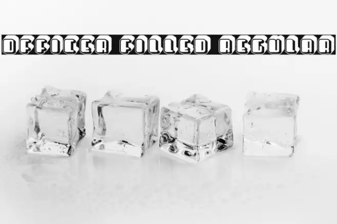 Officer Filled Regular Font examples