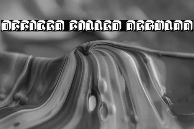 Officer Filled Regular Font examples