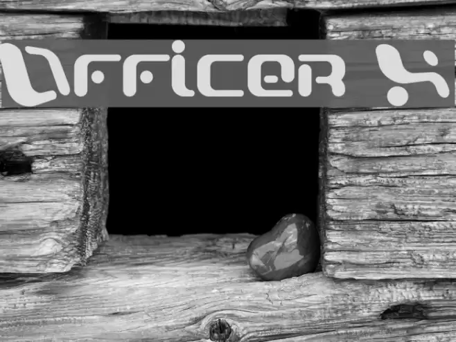 Officer X Font examples