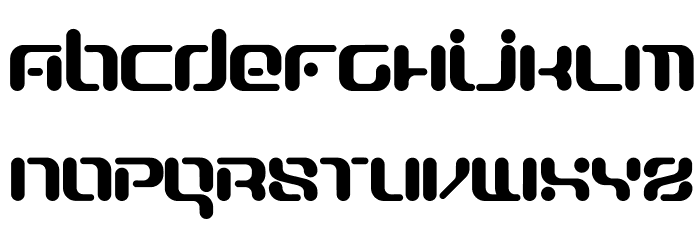 Officer X Font LOWERCASE