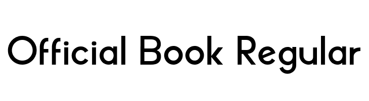 Official Book Regular  नि: शुल्क फ़ॉन्ट्स डाउनलोड