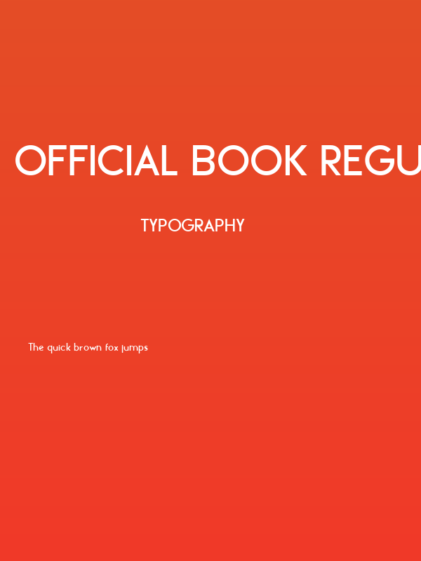 Official Book Regular Poster
