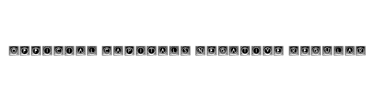 Official Capitals Negative Regular  Descarca Fonturi Gratis
