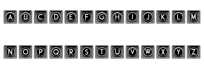Official Capitals Negative Regular Font LOWERCASE