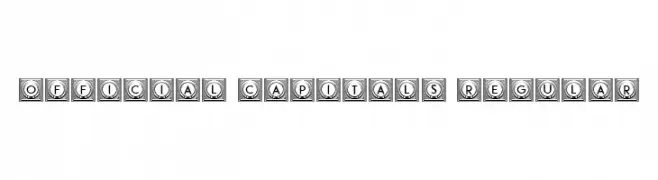 Official Capitals Regular  Скачать бесплатные шрифты