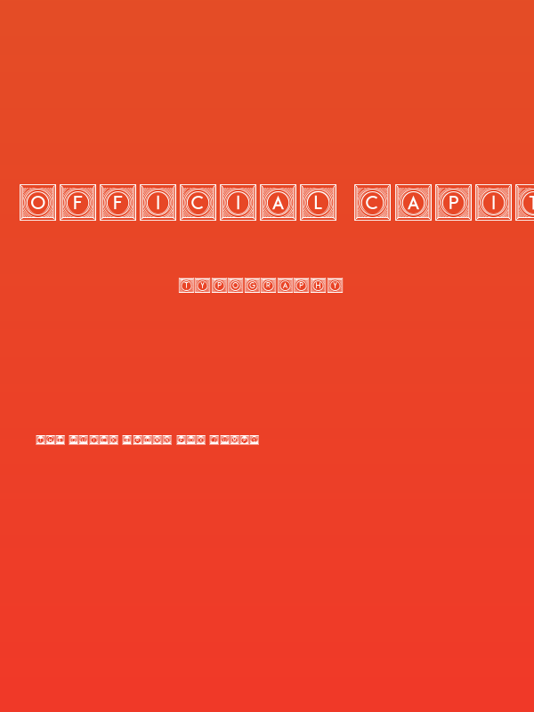 Official Capitals Regular Poster