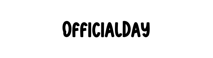 Official Day  Скачать бесплатные шрифты