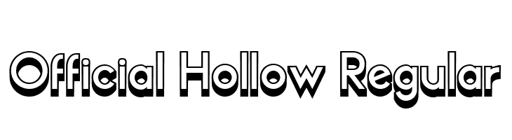 Official Hollow Regular  Descarca Fonturi Gratis