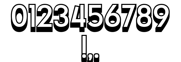 Official Hollow Regular Font OTHER CHARS