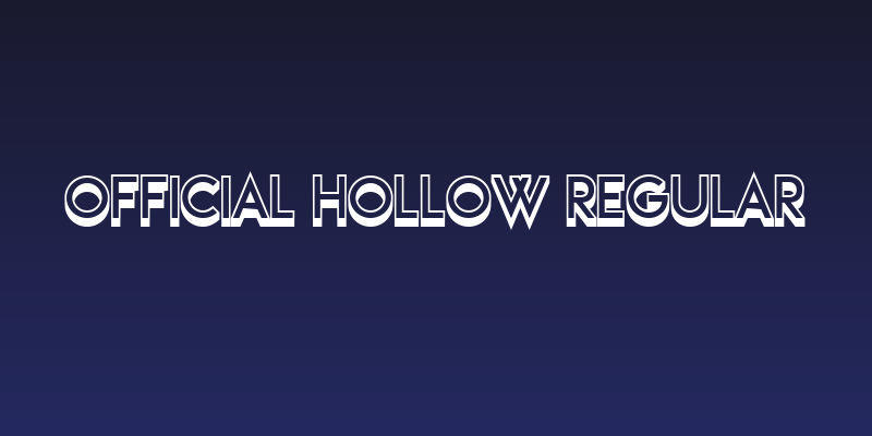 Official Hollow Regular Social Header