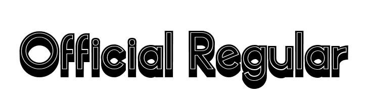 Official Regular  नि: शुल्क फ़ॉन्ट्स डाउनलोड