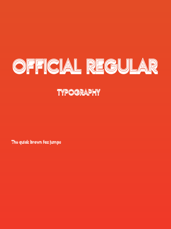 Official Regular Poster