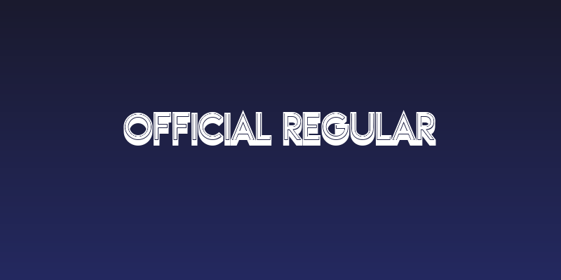 Official Regular Social Header