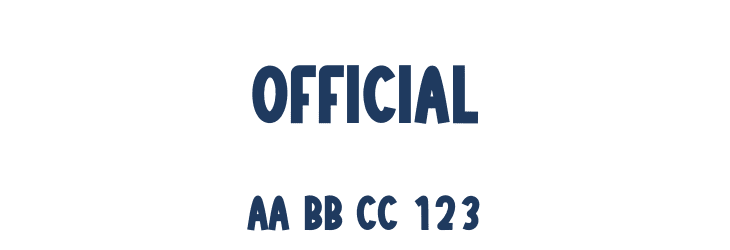 Official Font Preview