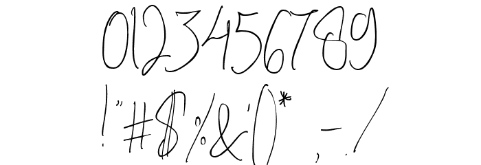 Officielle Font OTHER CHARS