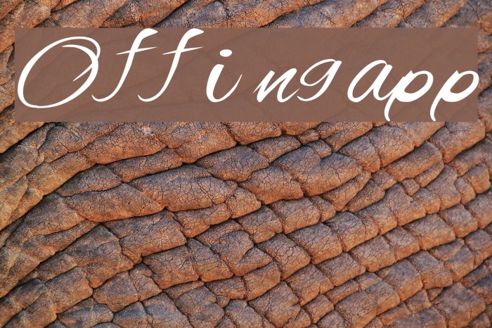Offingapp Font examples