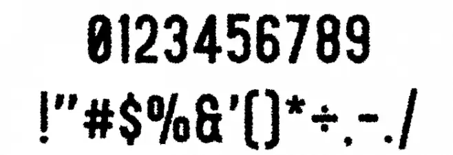 Offlander Rough Font OTHER CHARS