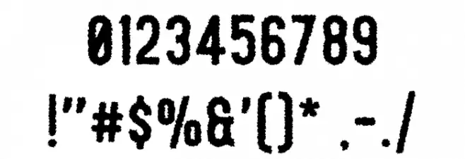 Offlander-Rough Font OTHER CHARS