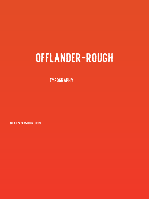 Offlander-Rough Poster