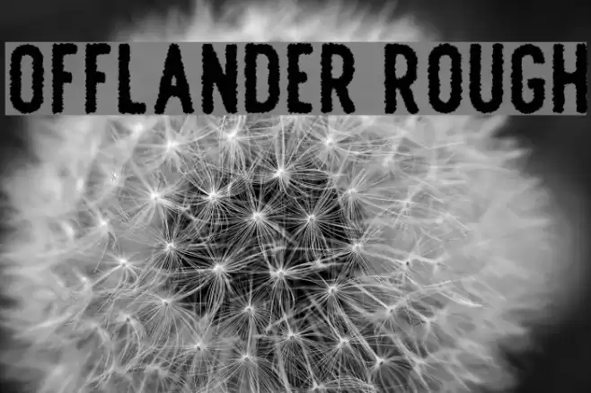 Offlander Rough Font examples