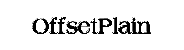 Offset Plain  नि: शुल्क फ़ॉन्ट्स डाउनलोड