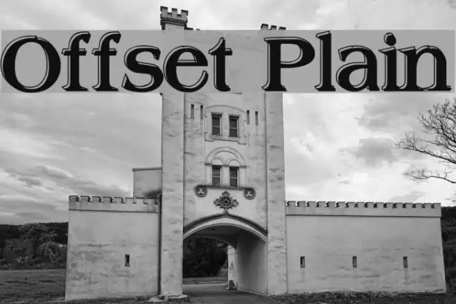 Offset Plain Font examples