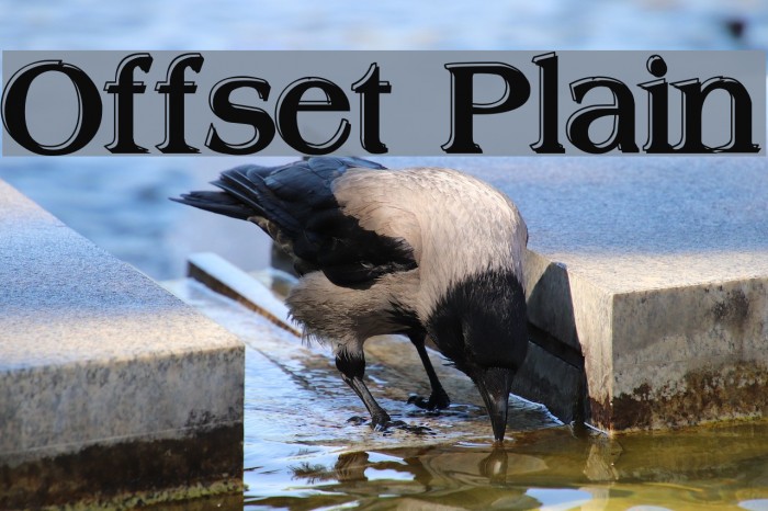 Offset Plain Font examples