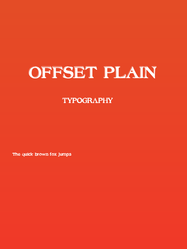 Offset Plain Poster