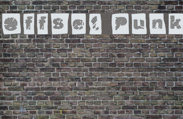 Offset Punk Font examples