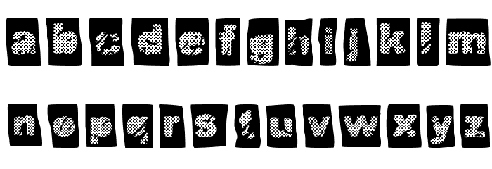 Offset Punk Font LOWERCASE
