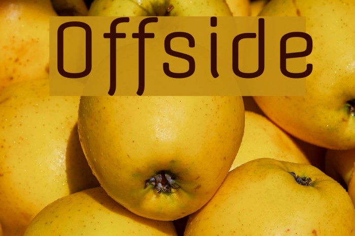 Offside Font examples