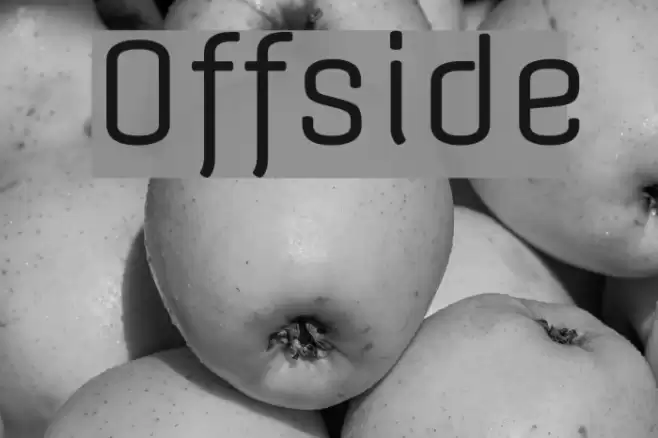 Offside Font examples