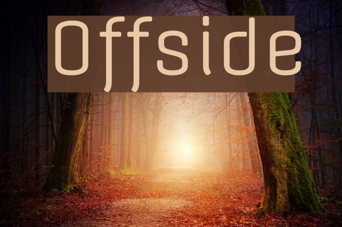 Offside Font examples